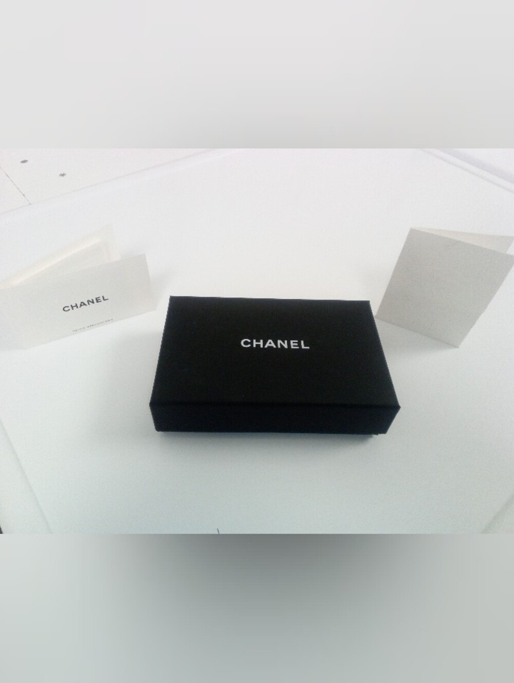 CHANEL Black Men's Accessories Box with White Logo